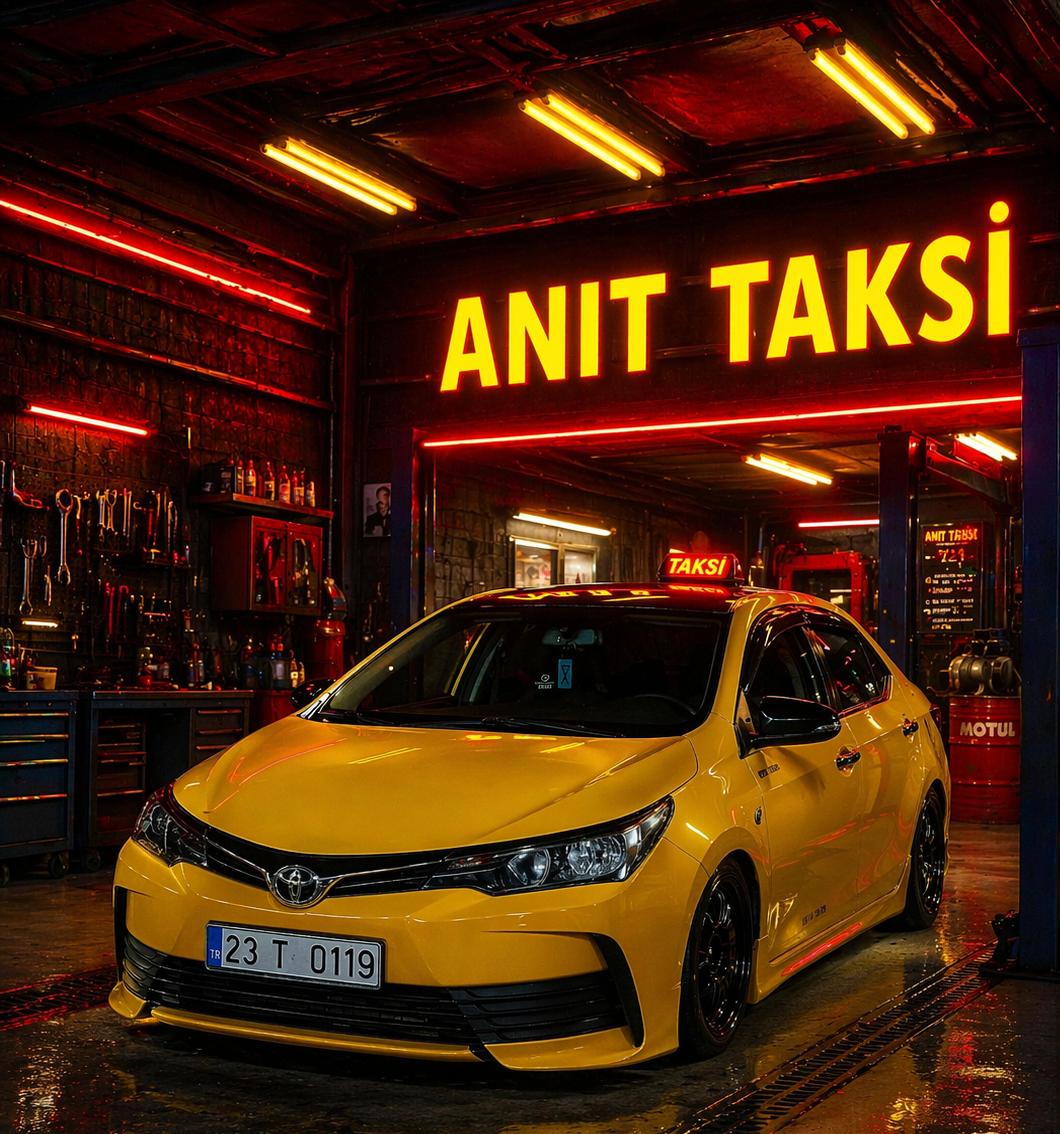 Anıt Taksi - bakım atölyesinde aracımız